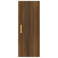 Miniatyr av produktbild för Väggskåp brun ek 34,5x34x90 cm konstruerat trä