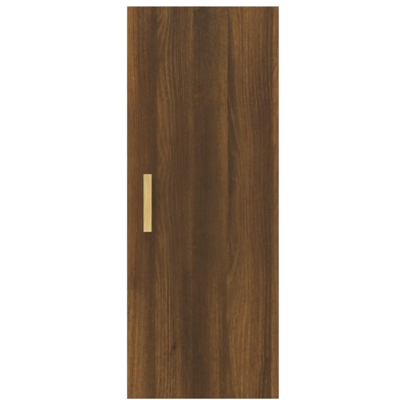 Produktbild för Väggskåp brun ek 34,5x34x90 cm konstruerat trä