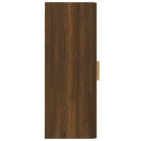 Miniatyr av produktbild för Väggskåp brun ek 34,5x34x90 cm konstruerat trä