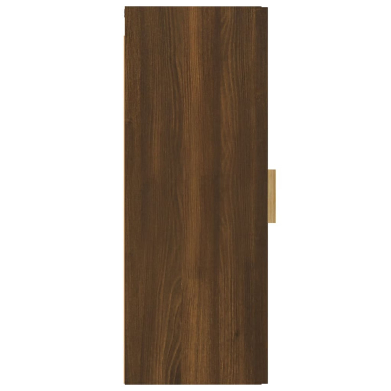 Produktbild för Väggskåp brun ek 34,5x34x90 cm konstruerat trä