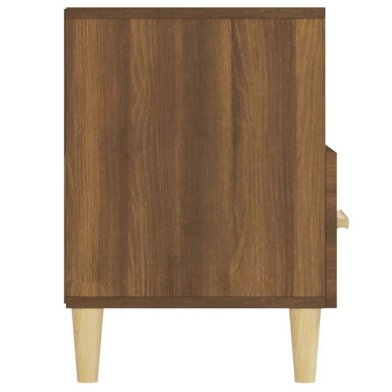 Produktbild för Tv-bänk brun ek 102x36x50 cm konstruerat trä