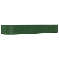 Miniatyr av produktbild för Odlingslåda grön 447x140x68 cm pulverlackerat stål