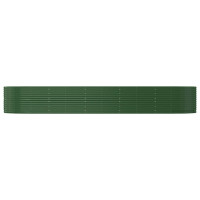 Miniatyr av produktbild för Odlingslåda grön 447x140x68 cm pulverlackerat stål