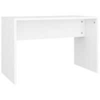 Produktbild för Sminkbord set vit 86,5x35x136 cm