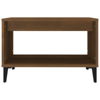 Produktbild för Soffbord brun ek 60x50x40 cm konstruerat trä