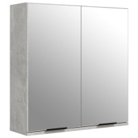 Miniatyr av produktbild för Spegelskåp betonggrå 64x20x67 cm