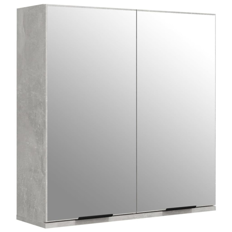 Produktbild för Spegelskåp betonggrå 64x20x67 cm