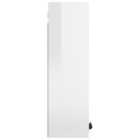 Miniatyr av produktbild för Spegelskåp högglans vit högglans 64x20x67 cm