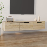 Produktbild för Väggskåp sonoma-ek 102x30x20 cm konstruerat trä