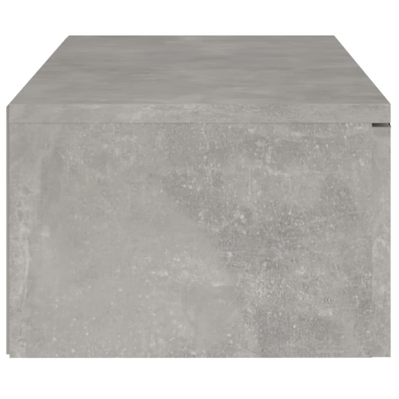 Produktbild för Väggskåp betonggrå 102x30x20 cm konstruerat trä