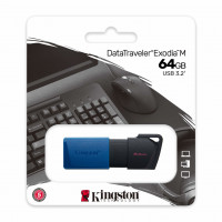 Miniatyr av produktbild för Kingston Technology DataTraveler Exodia M USB-sticka 64 GB USB Type-A 3.2 Gen 1 (3.1 Gen 1) Svart, Blå