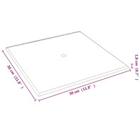 Produktbild för Väggpaneler 12 st mörkgrå 30x30 cm tyg 1,08 m²