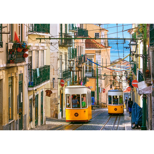 CASTORLAND Castorland Lisbon Trams, Portugal Pussel 1000 styck Stad