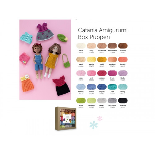 mez crafts mez crafts Crochet kit (25 colors) Catania Amigurumi Dolls