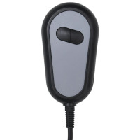 Produktbild för Elektrisk massagefåtölj gräddvit konstläder