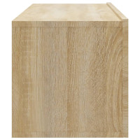 Produktbild för Väggmonterade tv-bänkar 4 delar sonoma-ek 100x30x30 cm