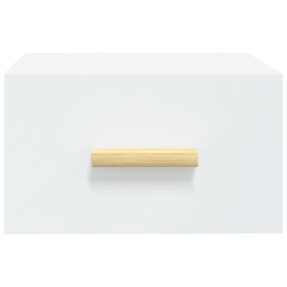 Produktbild för Väggmonterade sängbord 2 st vit 35x35x20 cm