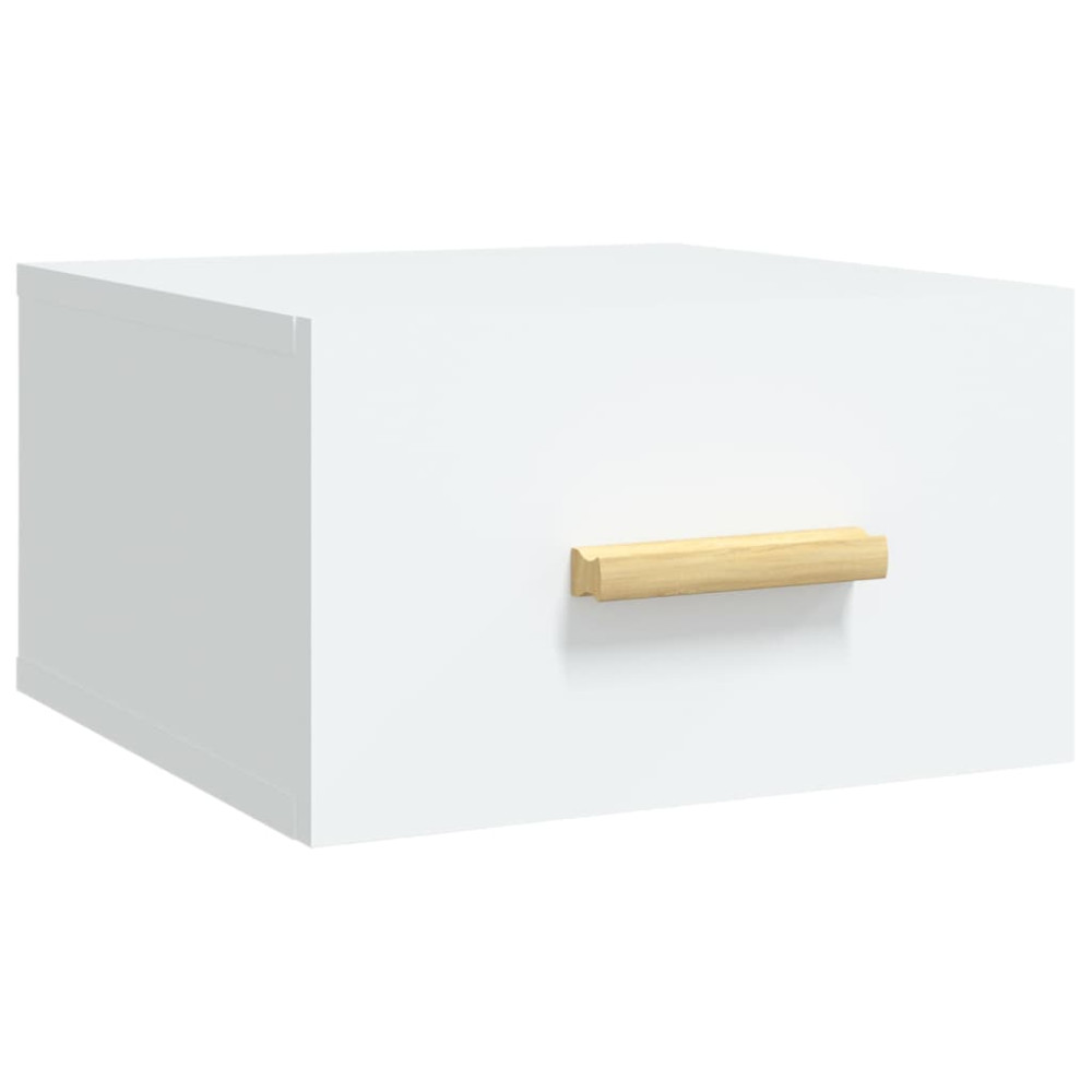 Produktbild för Väggmonterade sängbord 2 st vit 35x35x20 cm
