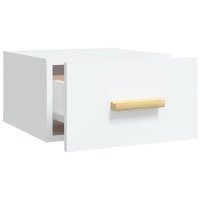 Produktbild för Väggmonterade sängbord 2 st vit 35x35x20 cm
