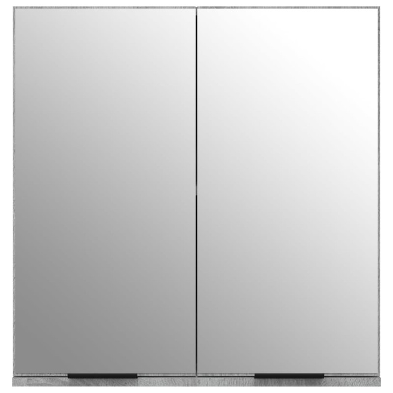 Produktbild för Spegelskåp grå sonoma 64x20x67 cm