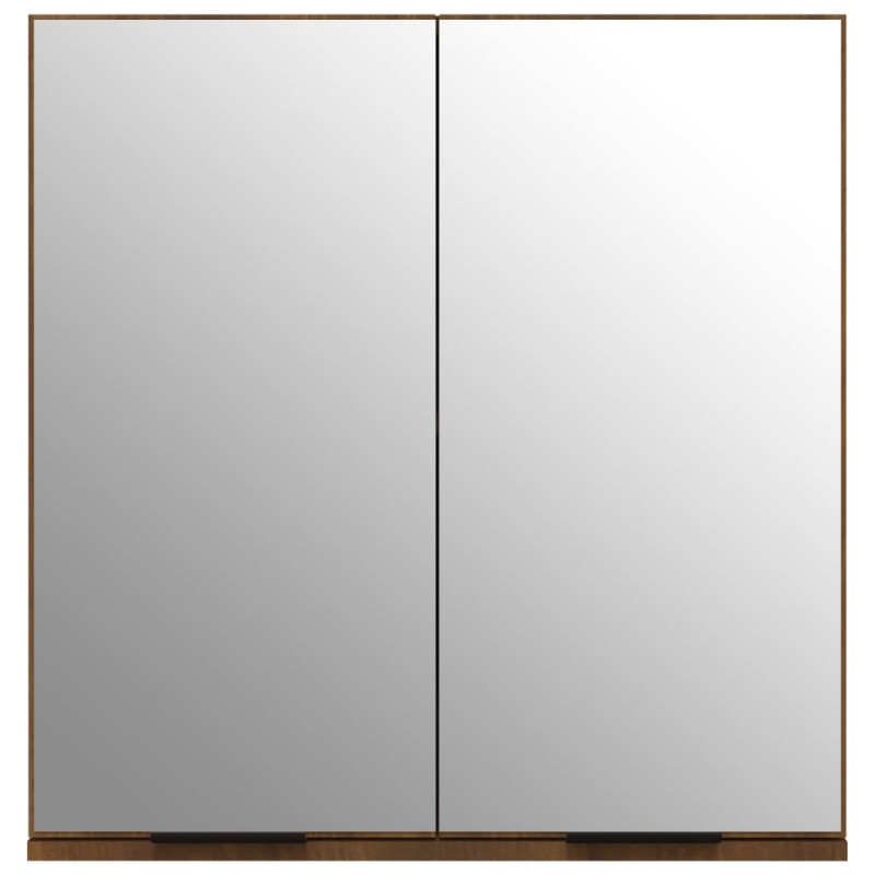 Produktbild för Spegelskåp brun ek 64x20x67 cm