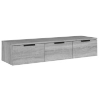 Produktbild för Väggskåp grå sonoma 102x30x20 cm konstruerat trä