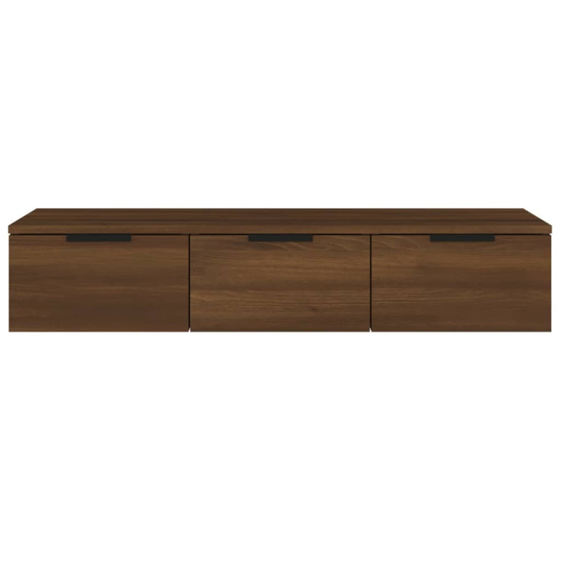 Produktbild för Väggskåp brun ek 102x30x20 cm konstruerat trä