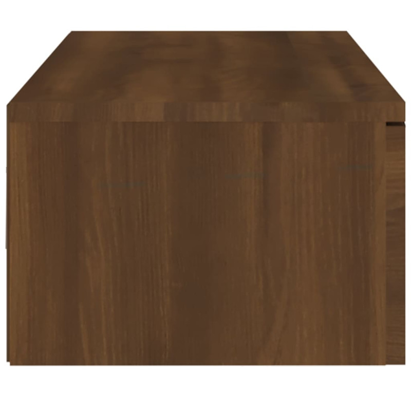 Produktbild för Väggskåp brun ek 102x30x20 cm konstruerat trä