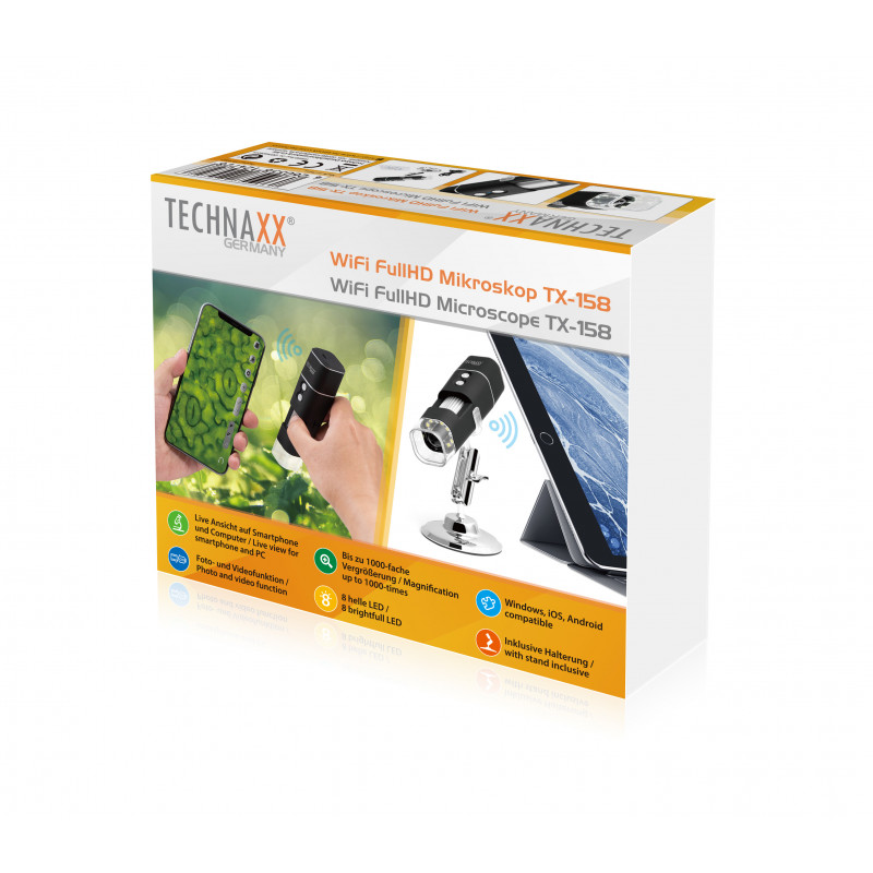 Produktbild för Technaxx TX-158 1000x Digitalt mikroskop