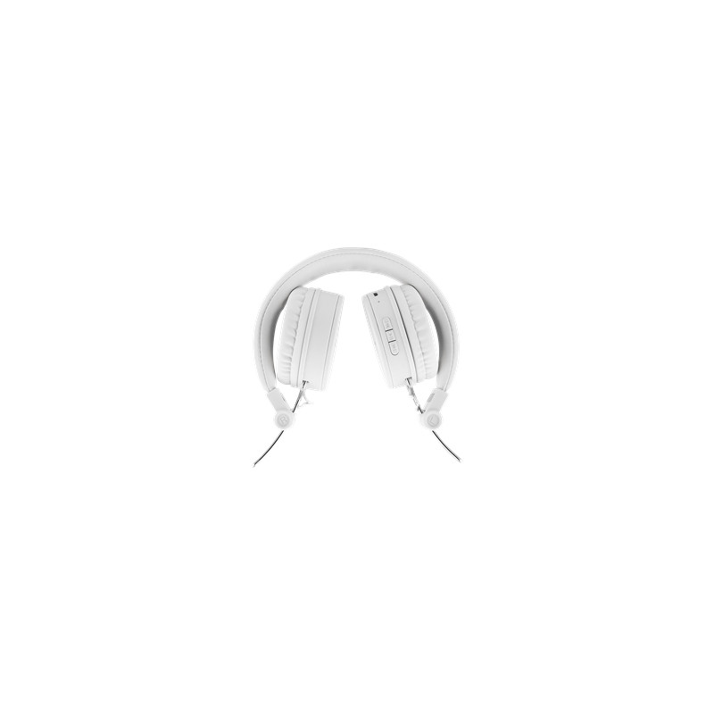 Produktbild för Streetz HL-BT403 hörlur och headset Kabel & Trådlös Huvudband Musik Bluetooth Vit