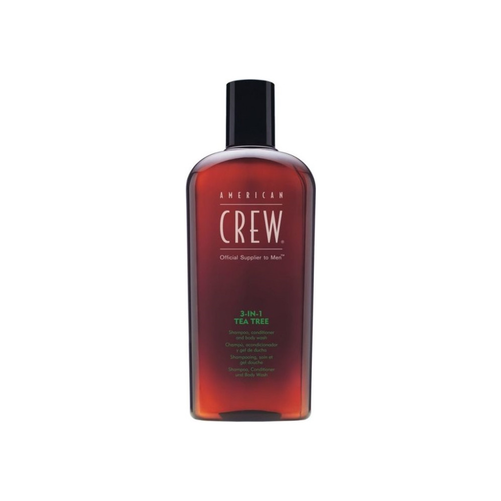 Produktbild för American Crew Tea Tree 3-IN-1 450 ml- shampoo, Balsam, og Bo...