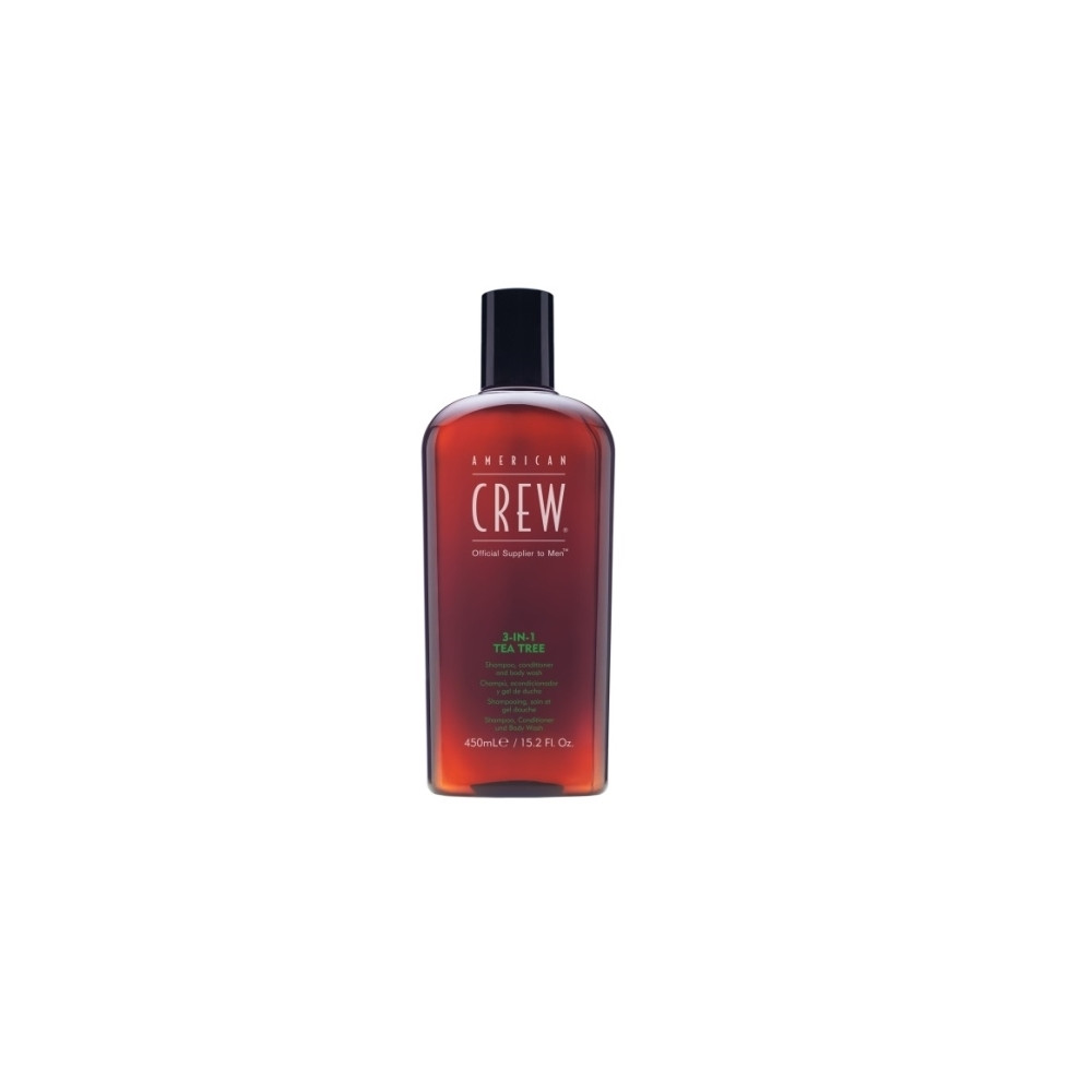 Produktbild för American Crew Tea Tree 3-IN-1 450 ml- shampoo, Balsam, og Bo...