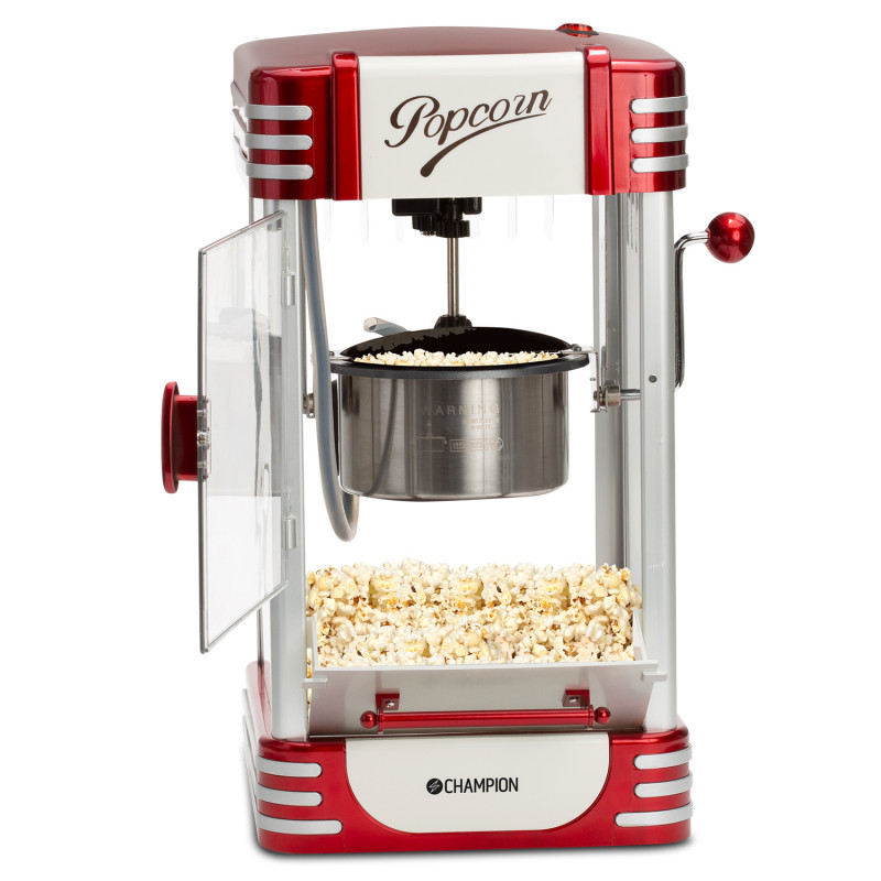 Produktbild för Popcornmaskin Retro XL PCM406 Röd Metallic