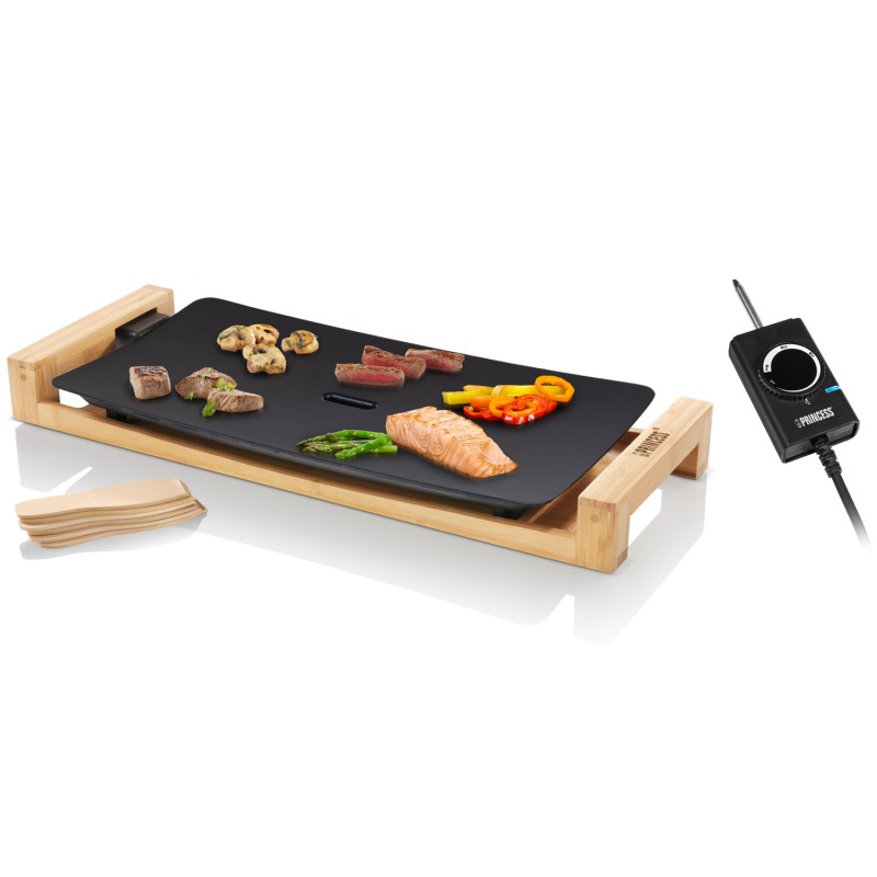 Produktbild för Bordsgrill Table Chef Pure Black Bamboo 50X25