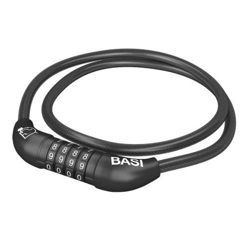 Basi Basi ZR 313 Spiralkabellås Sort Kombinationslås