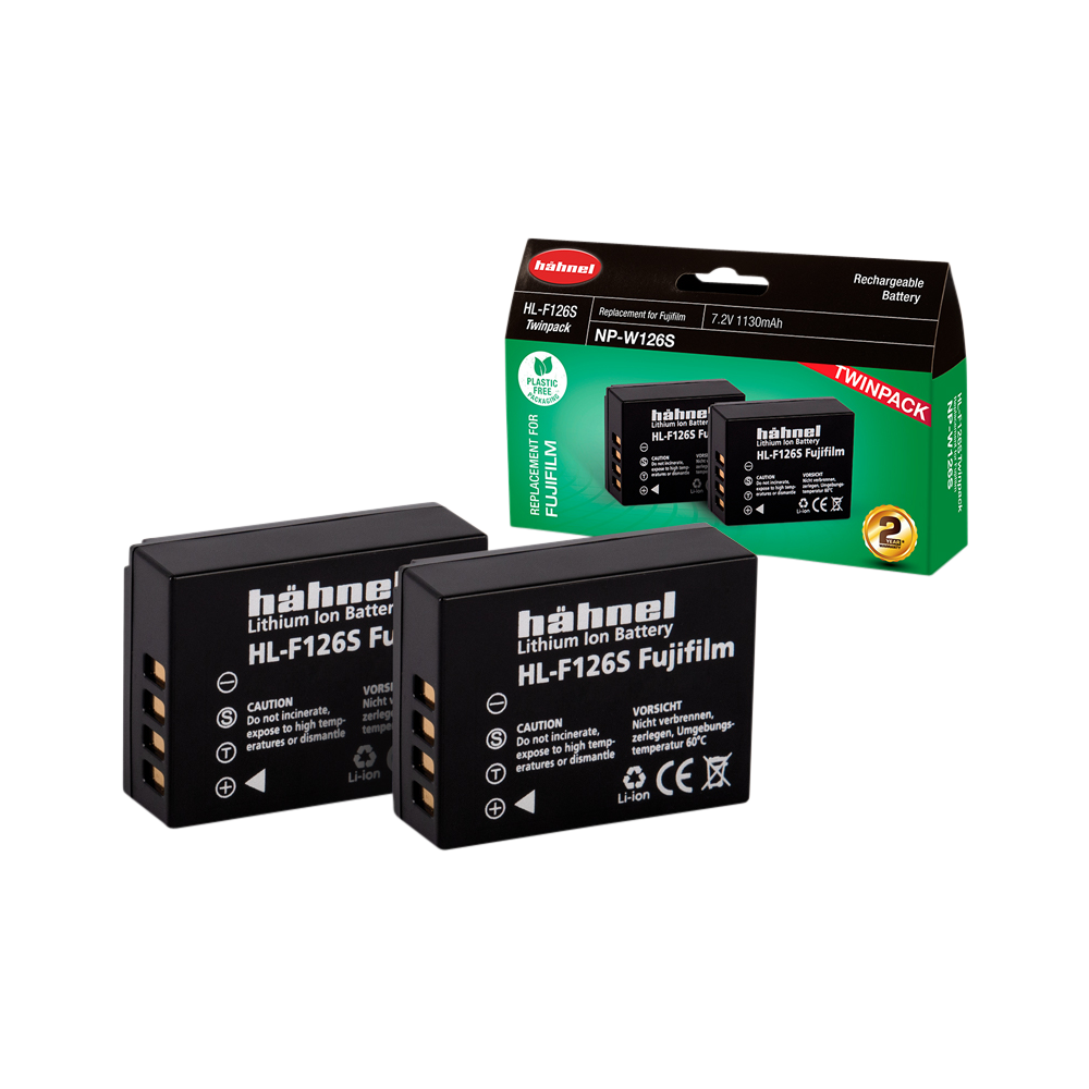 Produktbild för Hähnel Battery Fujifilm HL-F126s / NP-W126S Twin Pack