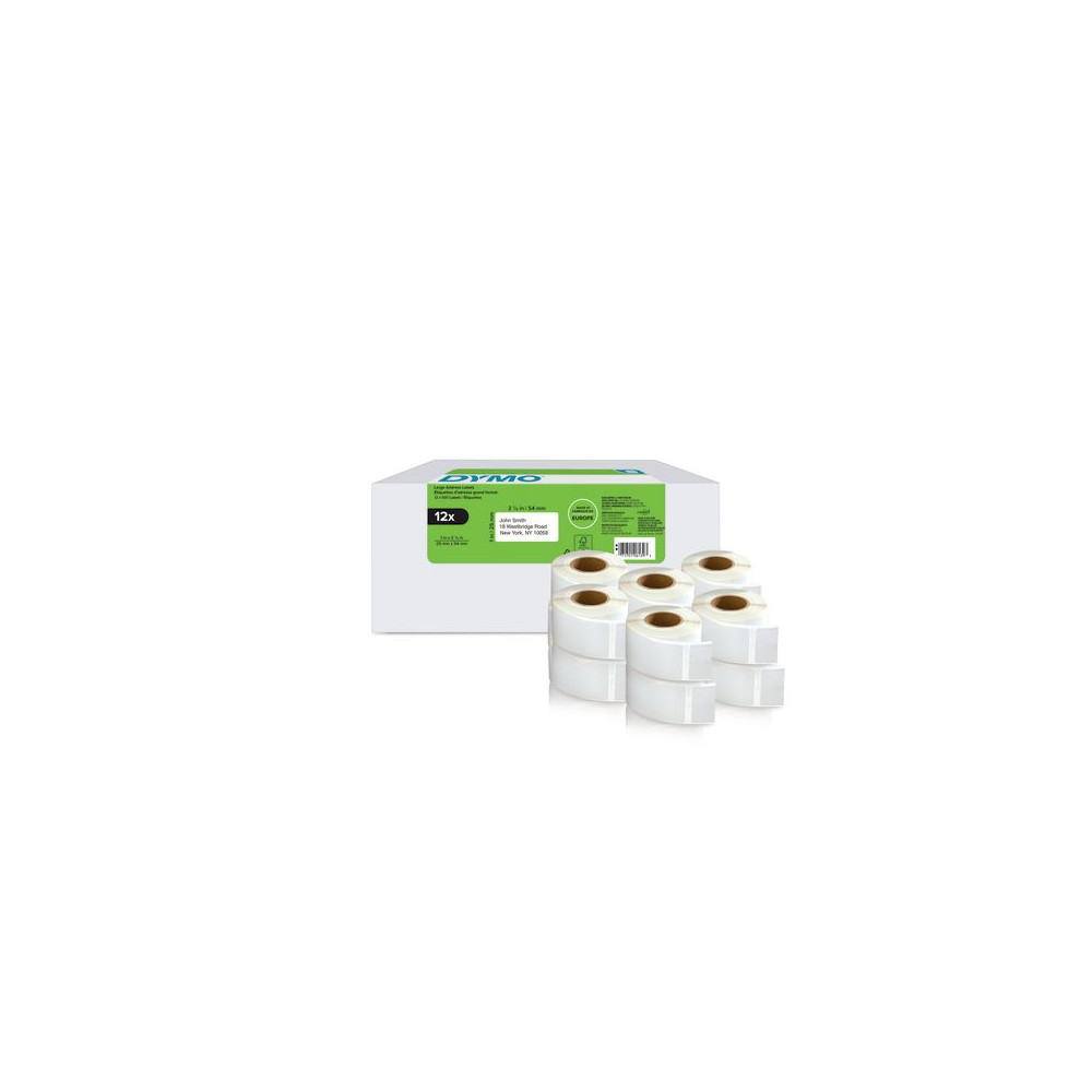 Produktbild för Etikett DYMO LW Retur 25x54mm 12rl/krt