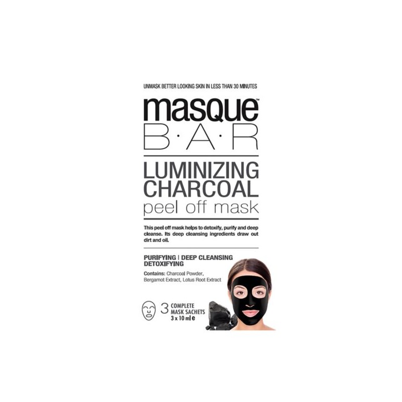 Produktbild för 3-pack Luminizing Charcoal Peel off mask