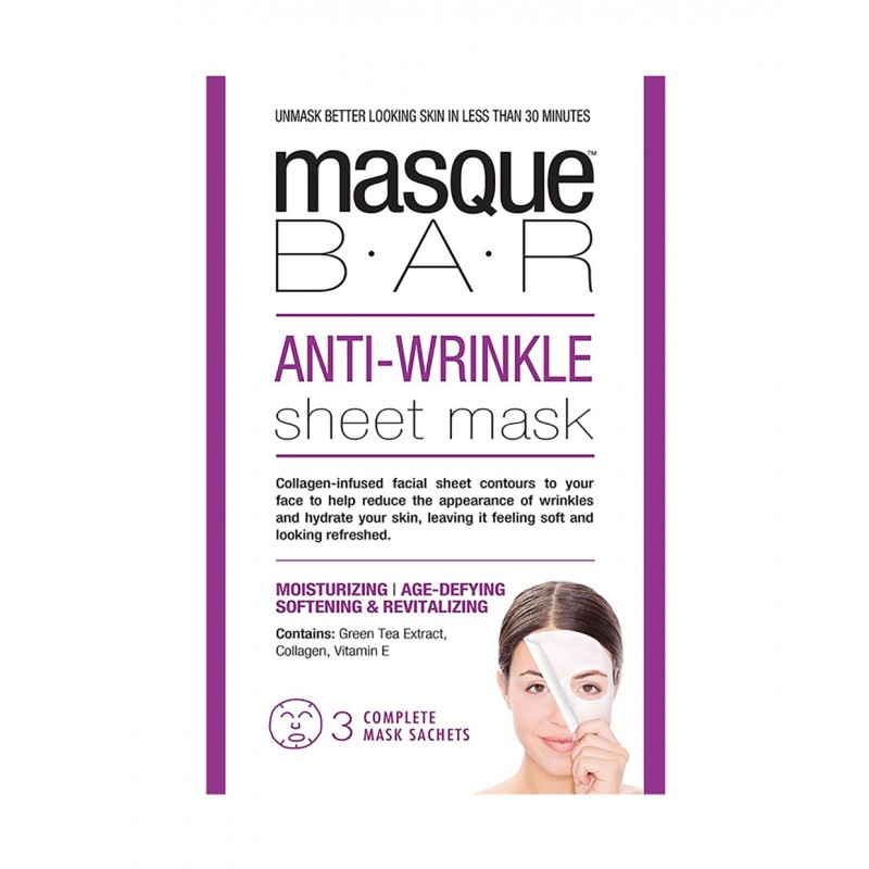 Produktbild för 3- pack Anti-Wrinkle Sheet Mask