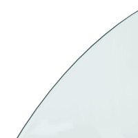 Miniatyr av produktbild för Glasskiva för öppen spis halvrund 1200x500 mm