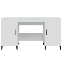 Produktbild för Skrivbord vit 140x50x75 cm konstruerat trä