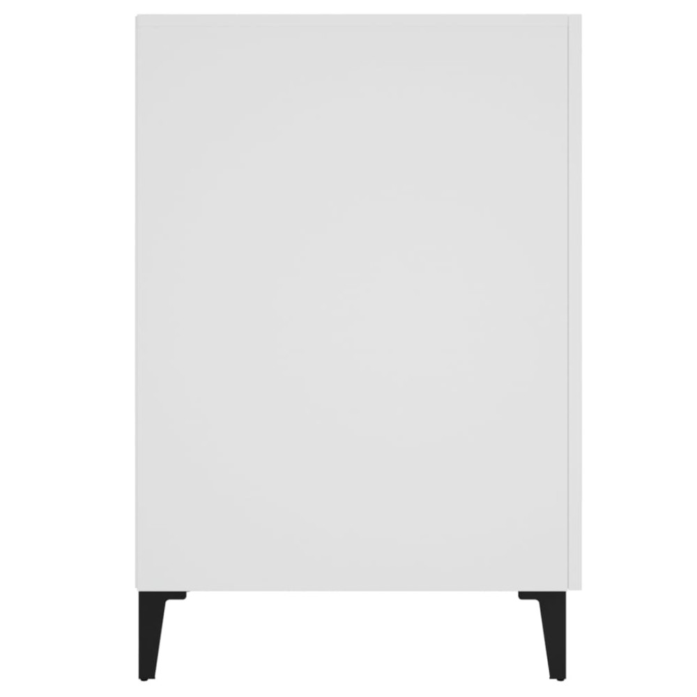 Produktbild för Skrivbord vit 140x50x75 cm konstruerat trä