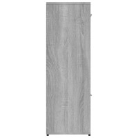Produktbild för Bokhylla grå sonoma 90x30x90 cm konstruerat trä