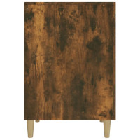 Produktbild för Skrivbord rökfärgad ek 140x50x75 cm konstruerat trä