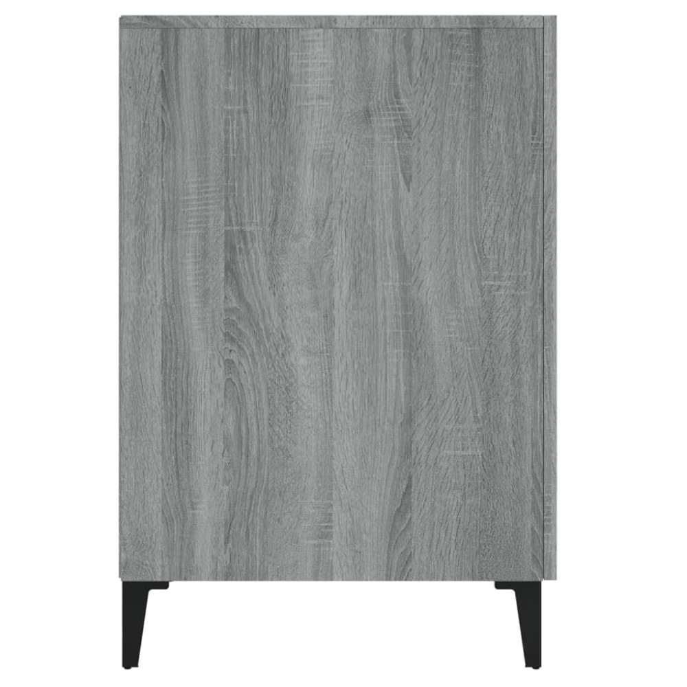 Produktbild för Skrivbord grå sonoma 140x50x75 cm konstruerat trä