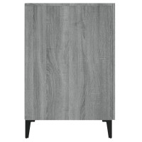Produktbild för Skrivbord grå sonoma 140x50x75 cm konstruerat trä