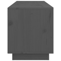 Miniatyr av produktbild för Tv-bänk grå 105x34x40 cm massiv furu