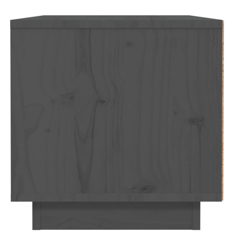 Produktbild för Sängbord 2 st grå 40x34x35 cm massiv furu