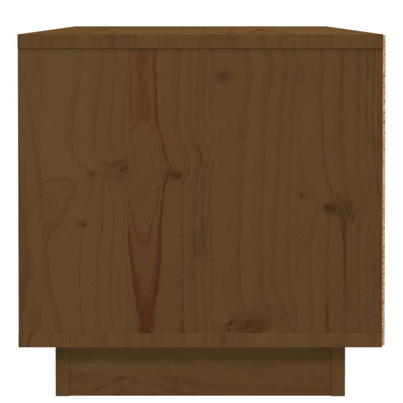 Produktbild för Sängbord 2 st honungsbrun 40x34x35 cm massiv furu