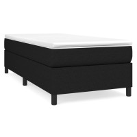 Produktbild för Boxspring-sängram svart 100x200 cm tyg